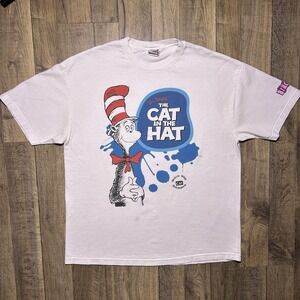 Vintage 2003 Dr. Seuss The Cat In The Hat Licensed Movie Promo T Shirt Men's XL